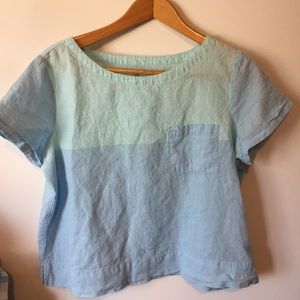 Linen-Blend T-shirt